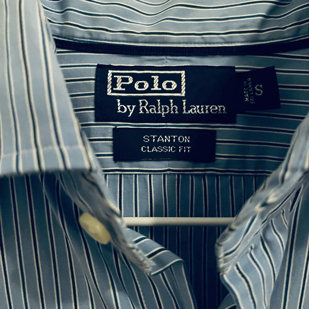 Polo by Ralph Lauren Blue Striped Men's Shirt - Picture 3 of 8